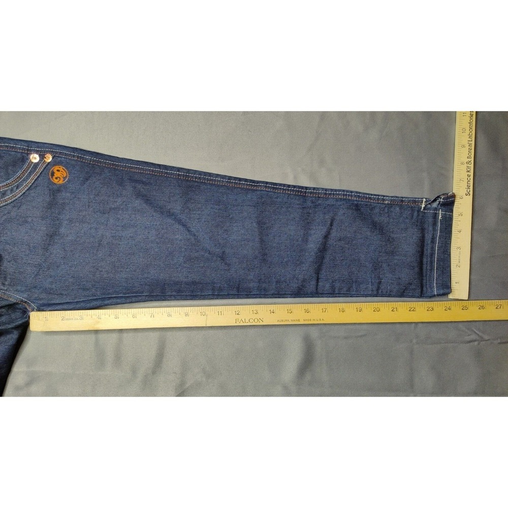 MECCA Femme Women Juniors Size 5/6 Blue Stretch Denim 24" Ankle Jeans - Picture 6 of 12